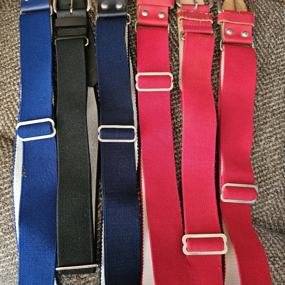 Mens Baseball belts - Qty 6